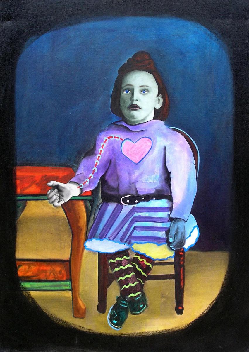 oil painting by Matt Kane - “Suicide walk through the field of the willow”