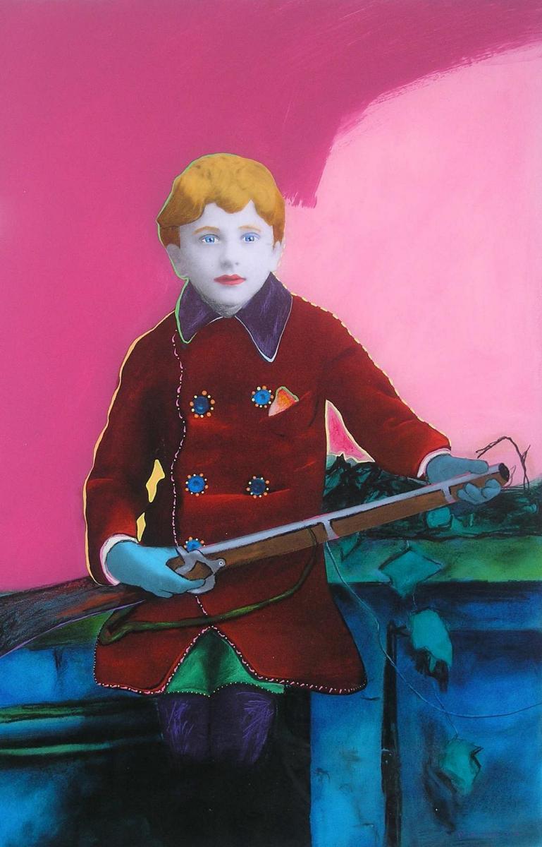 resin painting by Matt Kane - “The Rifle Boy”
