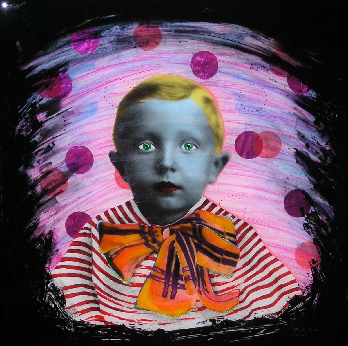 resin painting by Matt Kane - “Dress me in your father’s sailor clothes, I’ll still become my own.”