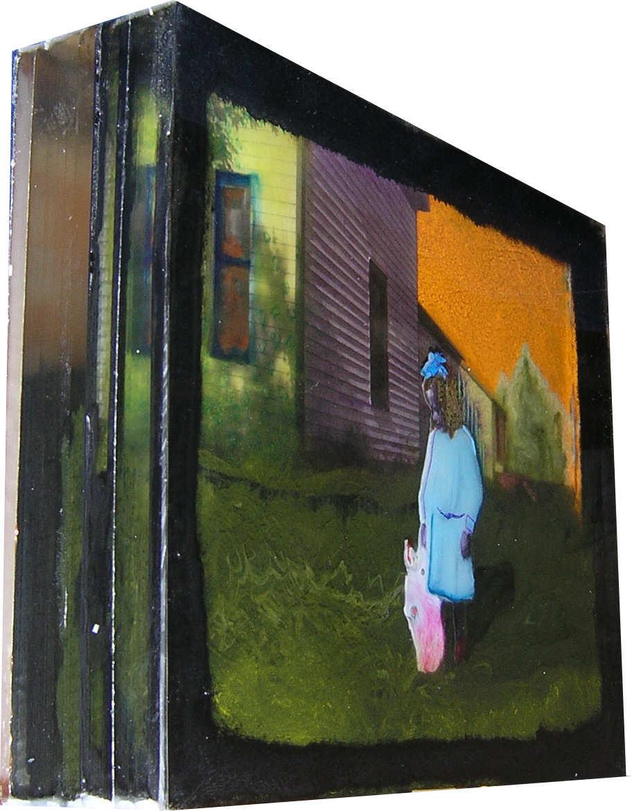 resin box by Matt Kane - “Leona giggled in the face of futures to come” - detail 1