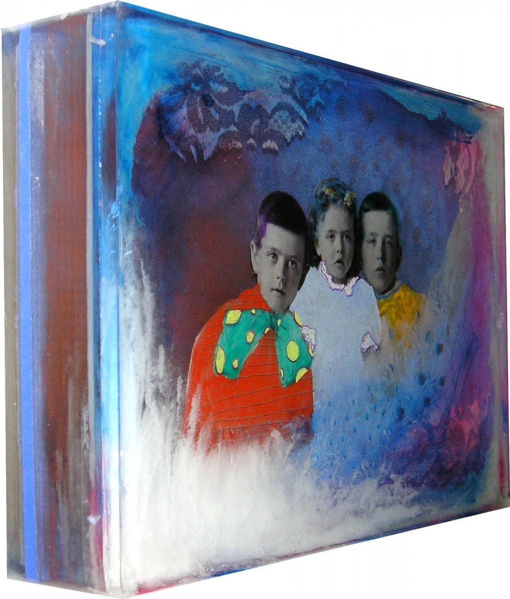 resin box by Matt Kane - “Stolen Children” - detail 2