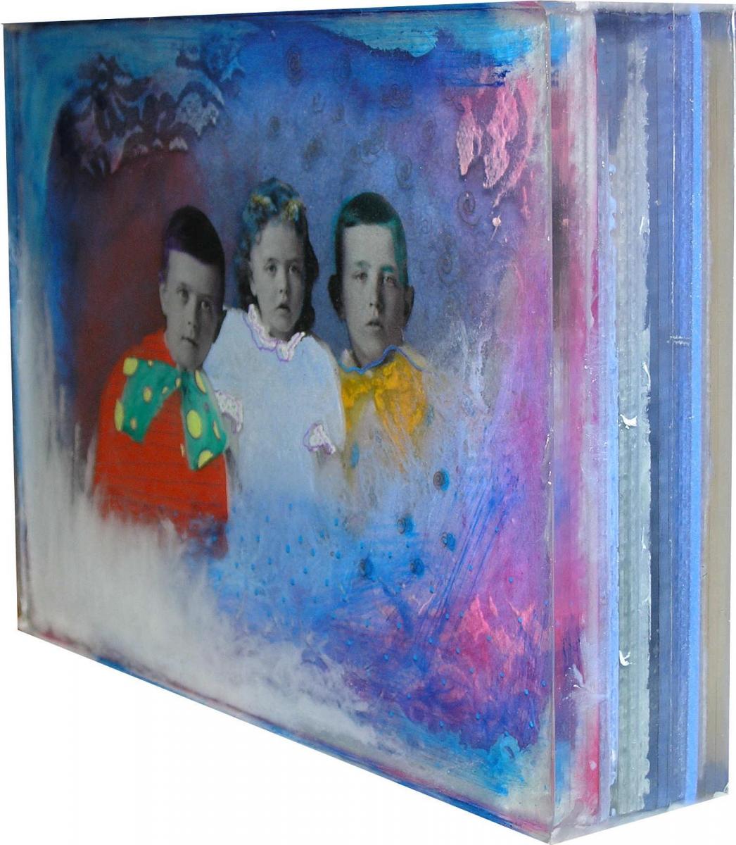 resin box by Matt Kane - “Stolen Children” - detail 1
