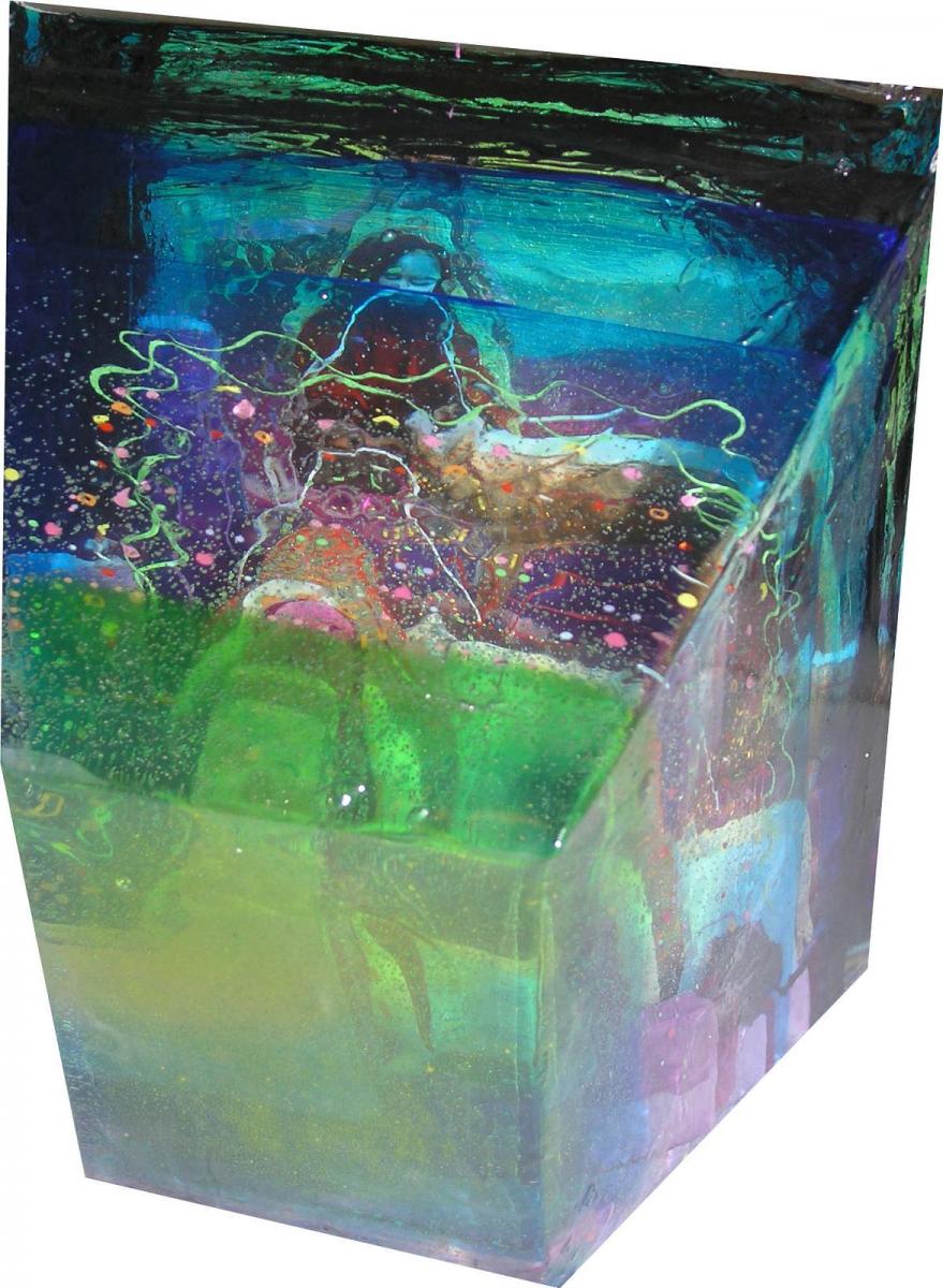 resin box by Matt Kane - “A little late” - detail 1
