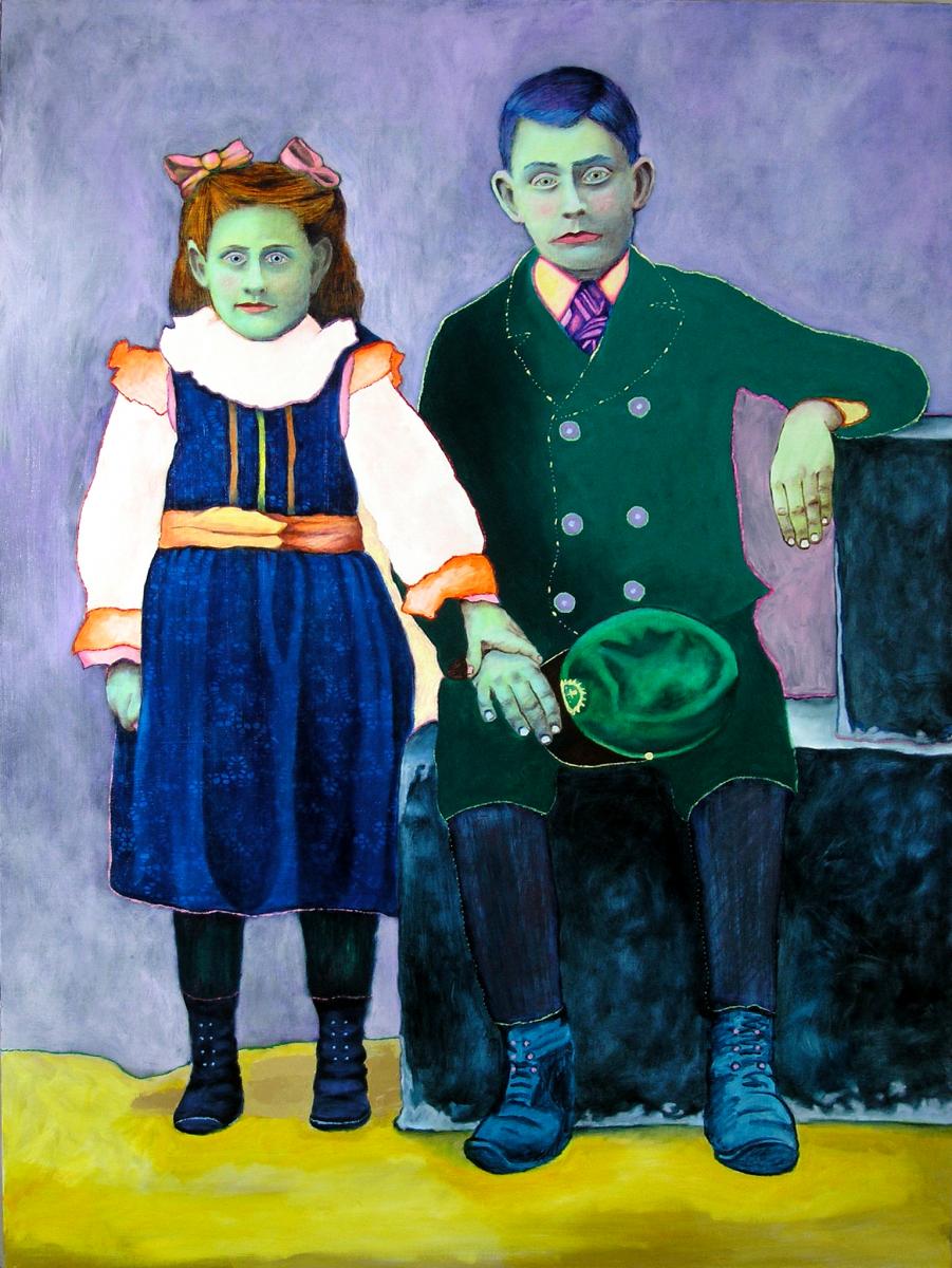oil painting by Matt Kane - “AGAIN AND AGAIN AND”