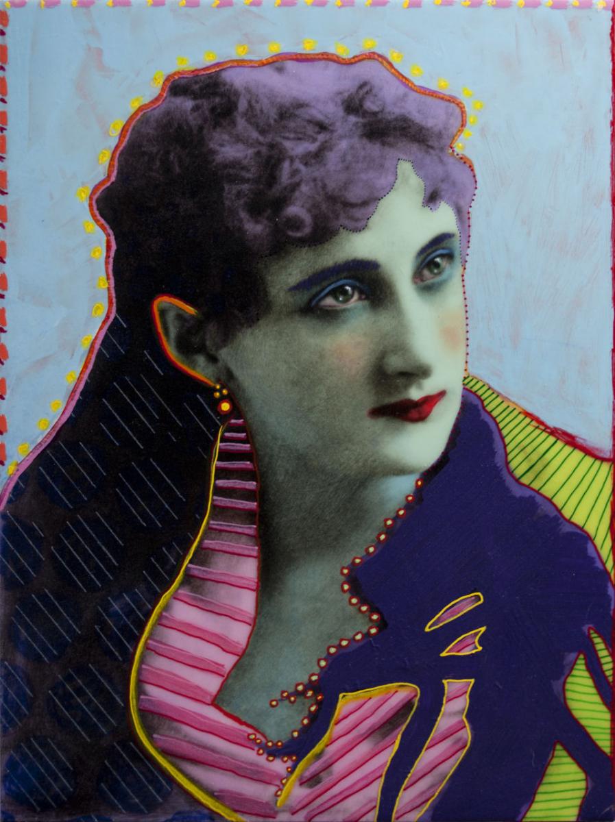 acrylic painting by Matt Kane - “Portrait of an Actress”