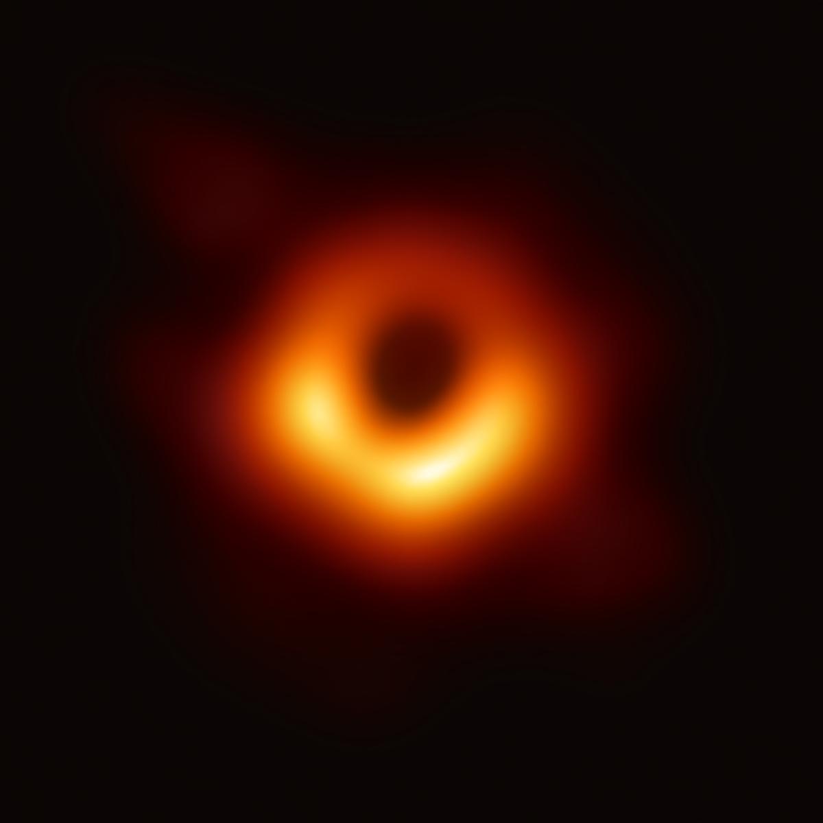 The original image of the M87 black hole created by the talented Event Horizon Telescope team