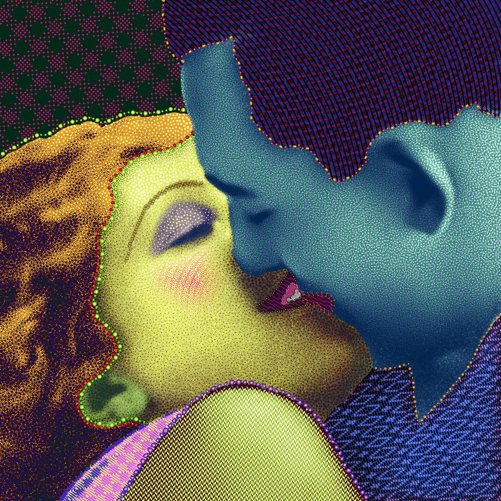 painting by Matt Kane - “GUMMY KISSES”