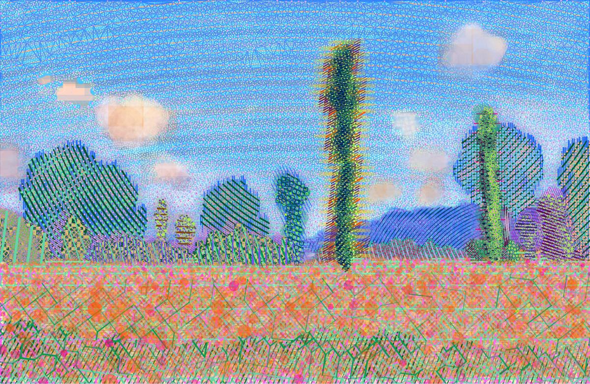 painting by Matt Kane - “Poppy Field (Giverny) after Claude Monet”