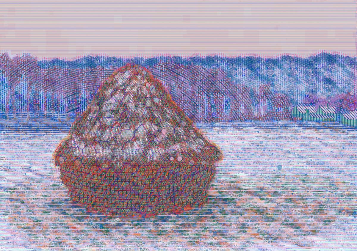 painting by Matt Kane - “Stack of Wheat after Claude Monet”