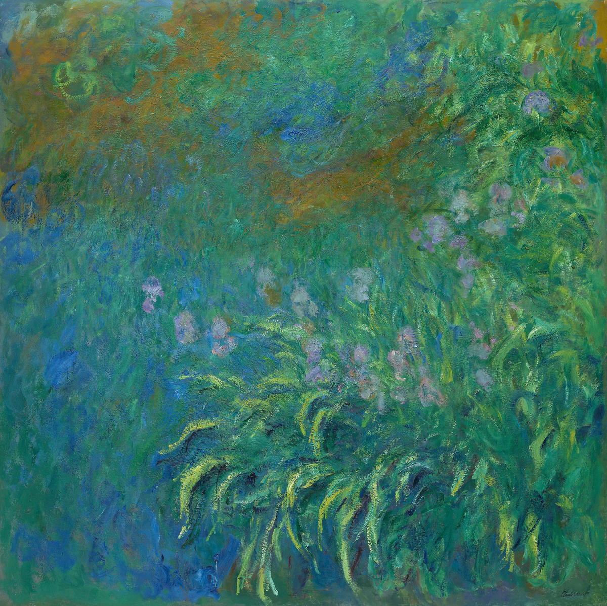 The original master work this is based on. Irises by Claude Monet - 1914/17 - CC0 Public Domain Designation