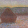 Haystacks (Thaw) after Claude Monet